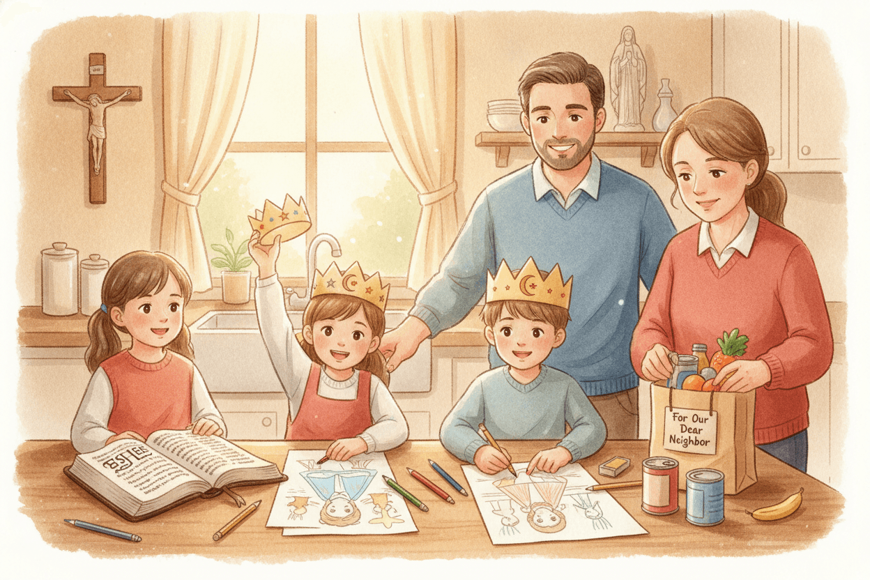 Try This This Week: Read, Retell, and Practice Esther’s Courage — illustration for BibleHeroes blog