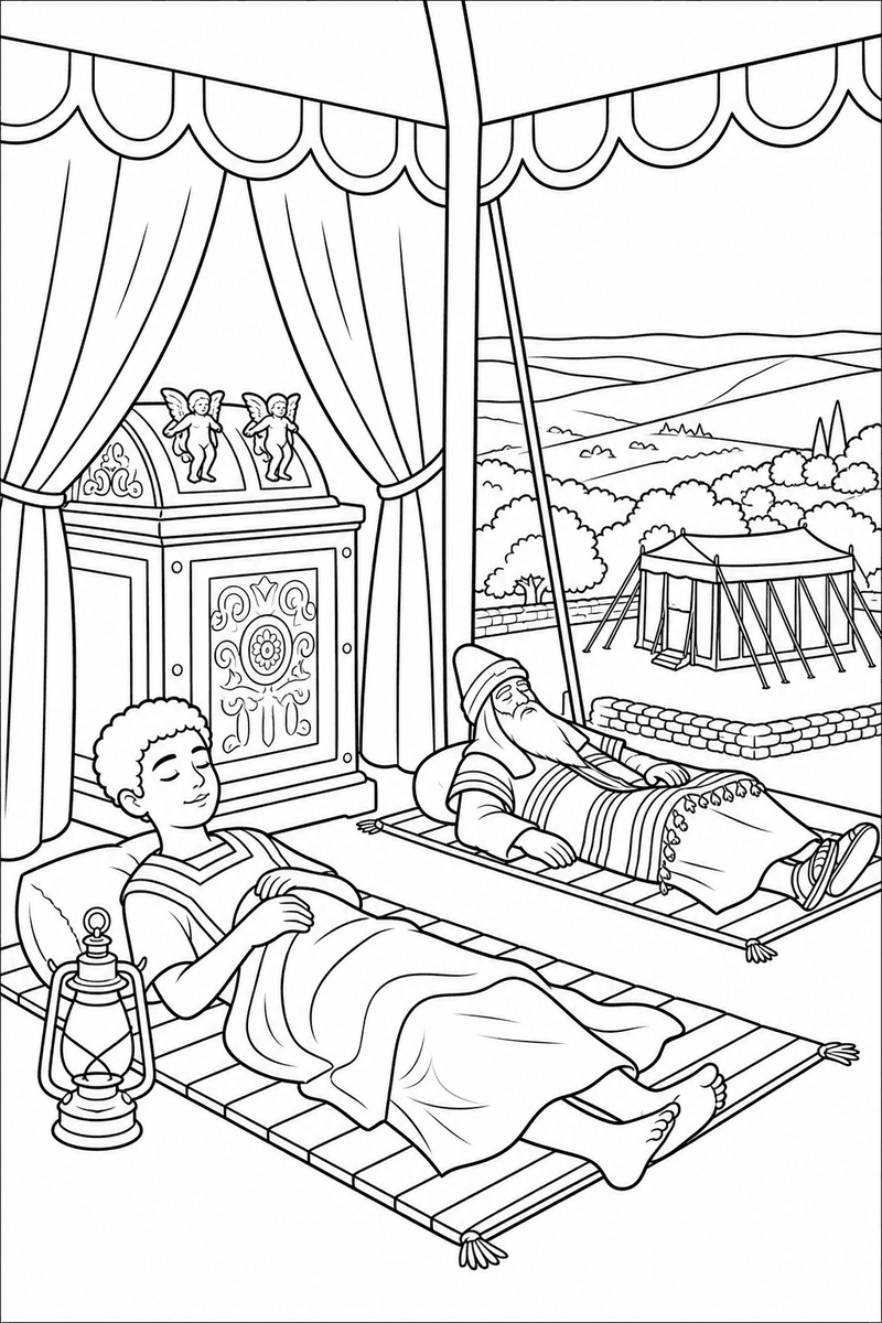 Boy Samuel Hears God comic cover