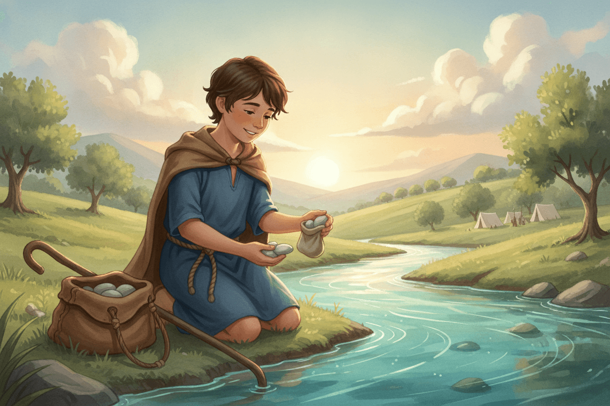 Night 4: Gather Five Reminders of Grace — illustration for BibleHeroes blog