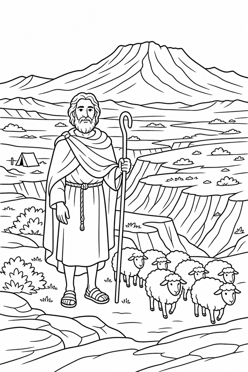 Moses and the Burning Bush comic cover