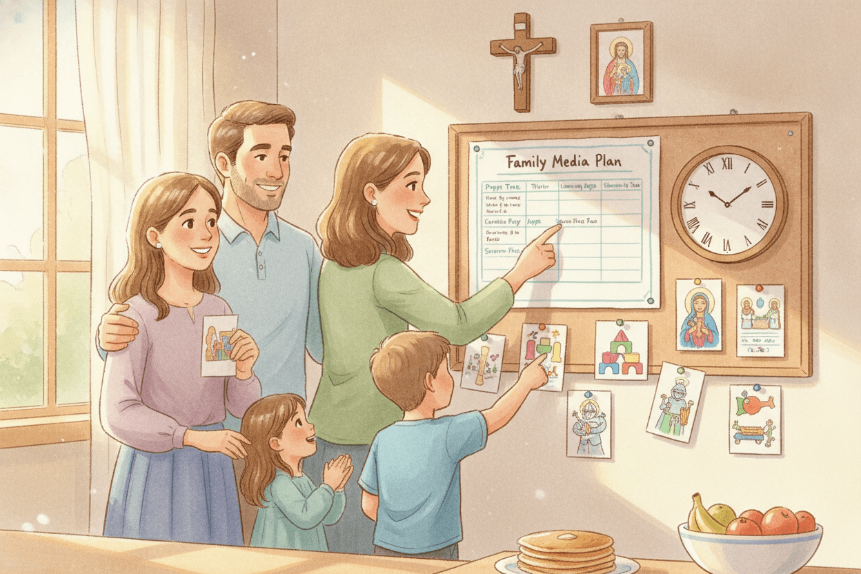 Use Age-Appropriate Limits Without Treating Every Screen the Same — illustration for BibleHeroes blog