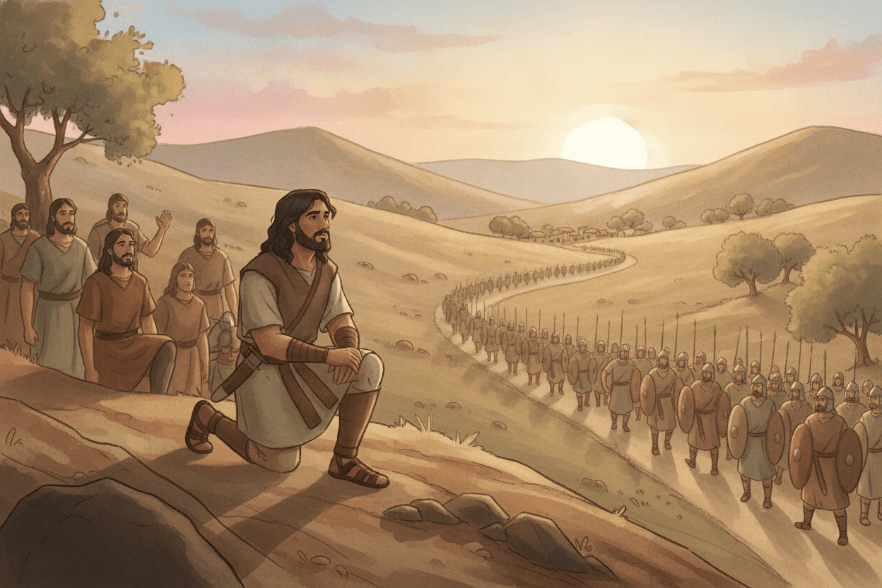 Why Did God Send Most of Gideon’s Army Home? — illustration for BibleHeroes blog