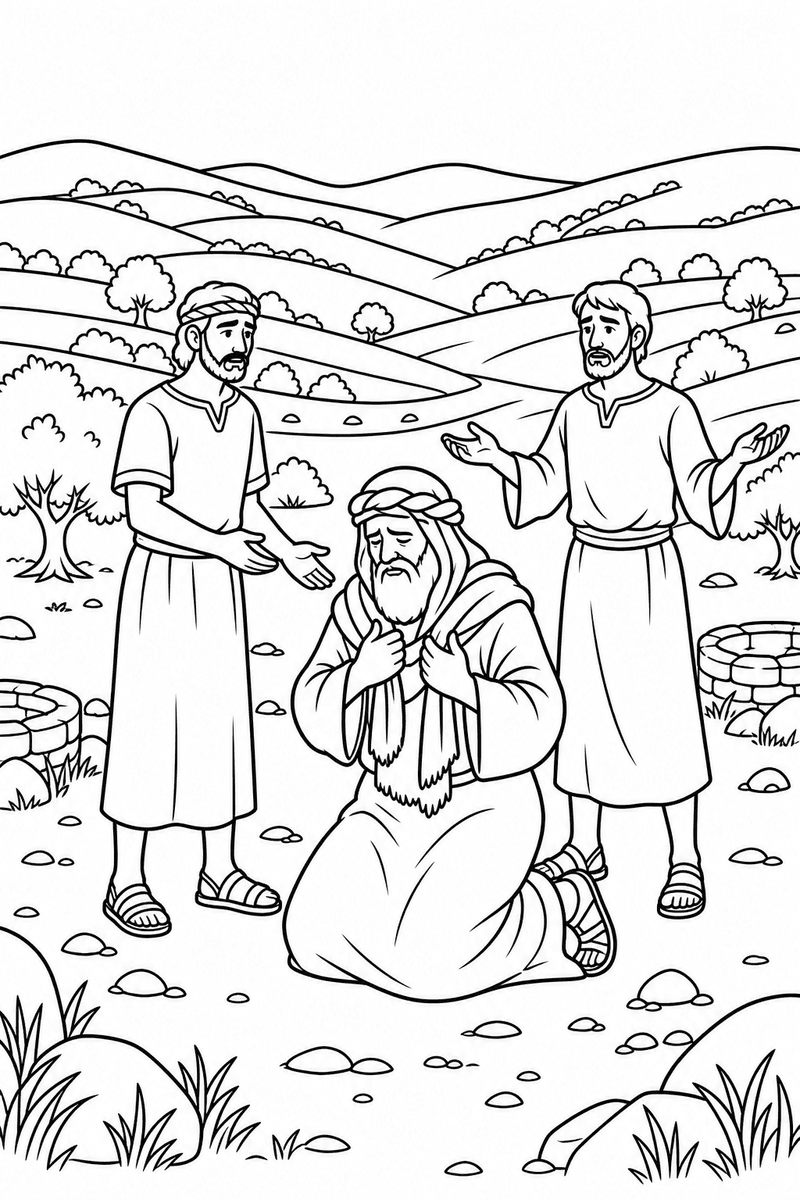 Joseph's Coat and Dreams coloring page 3