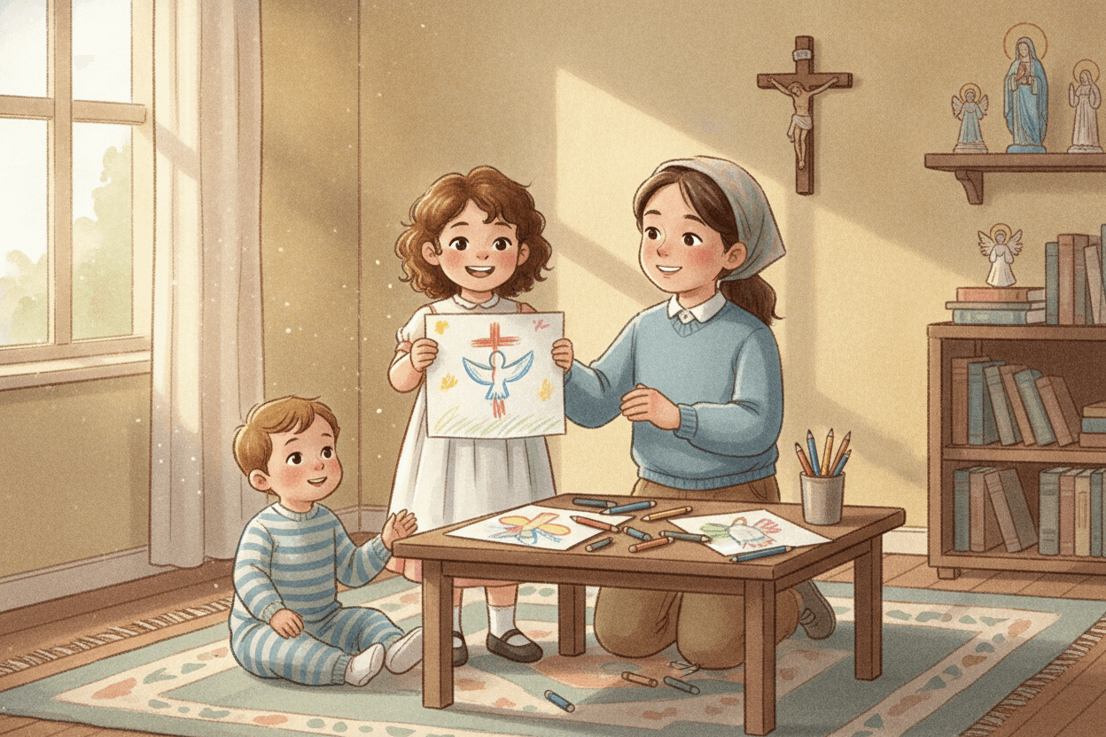 The Moment a Child Says, “I Did It All by Myself” — illustration for BibleHeroes blog