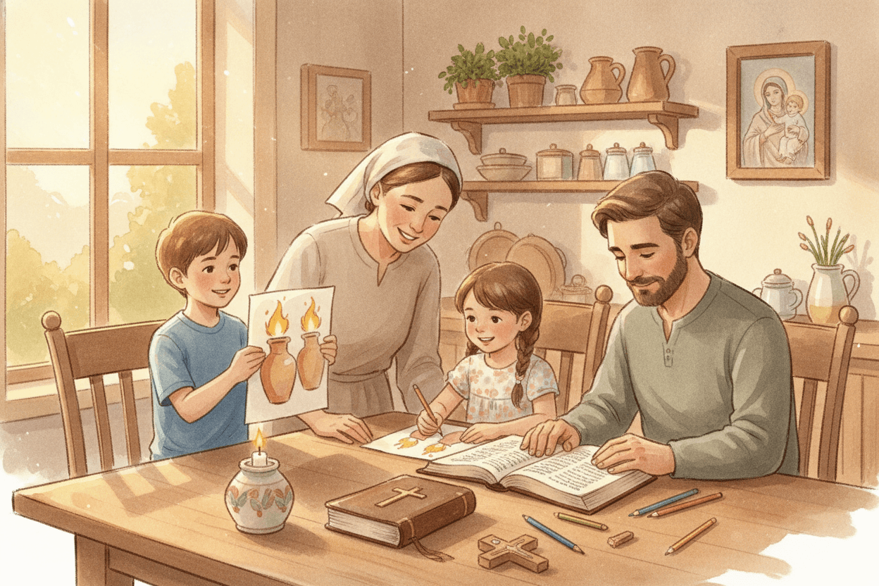 Try This This Week: Your Family’s Small-Light Plan — illustration for BibleHeroes blog