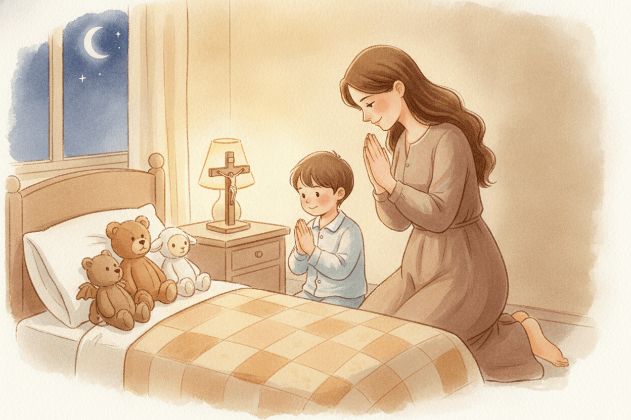 For Little Kids, Reverence Looks Like a Body Habit — illustration for BibleHeroes blog