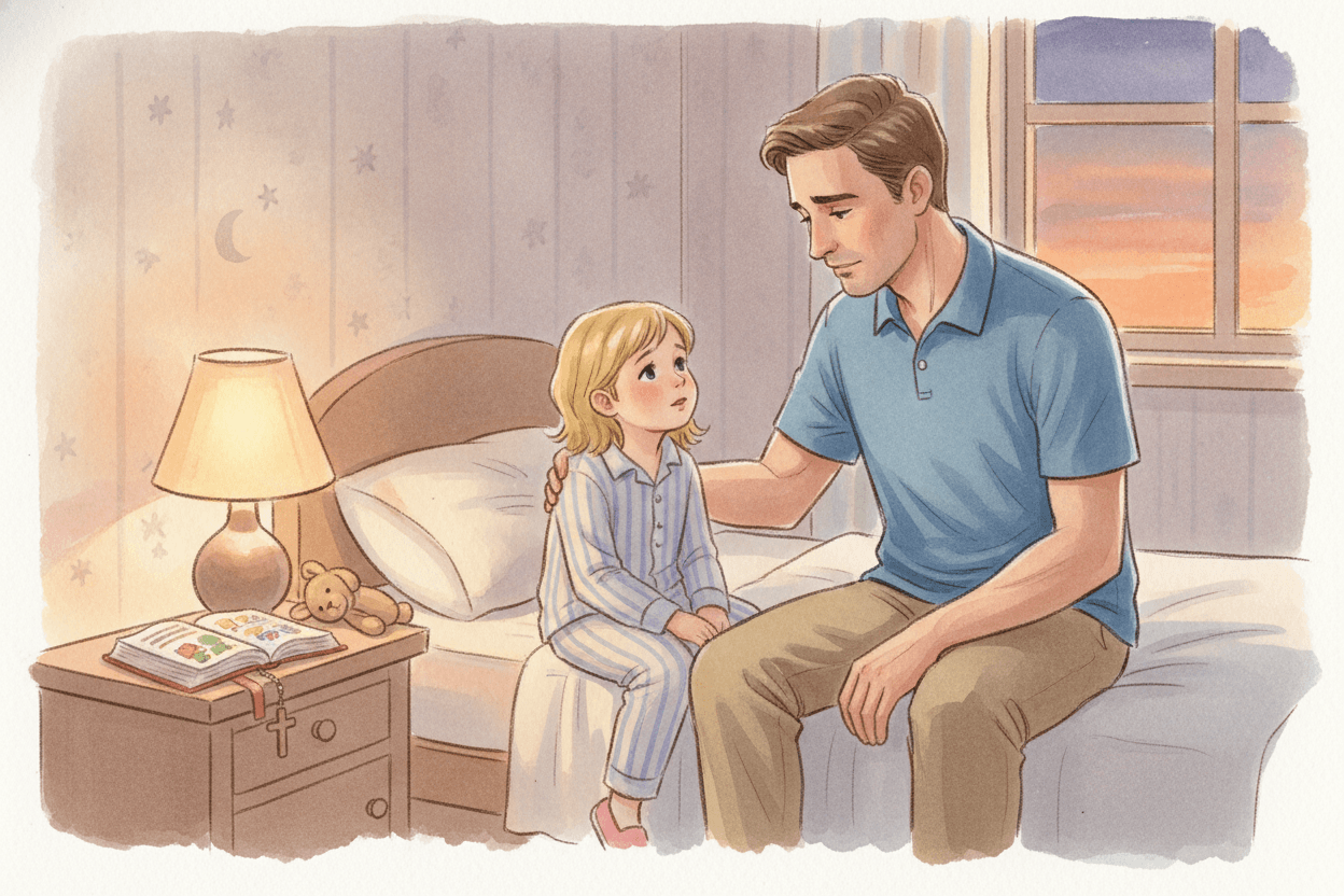Your Child Learns Self-Control by Watching Yours — illustration for BibleHeroes blog