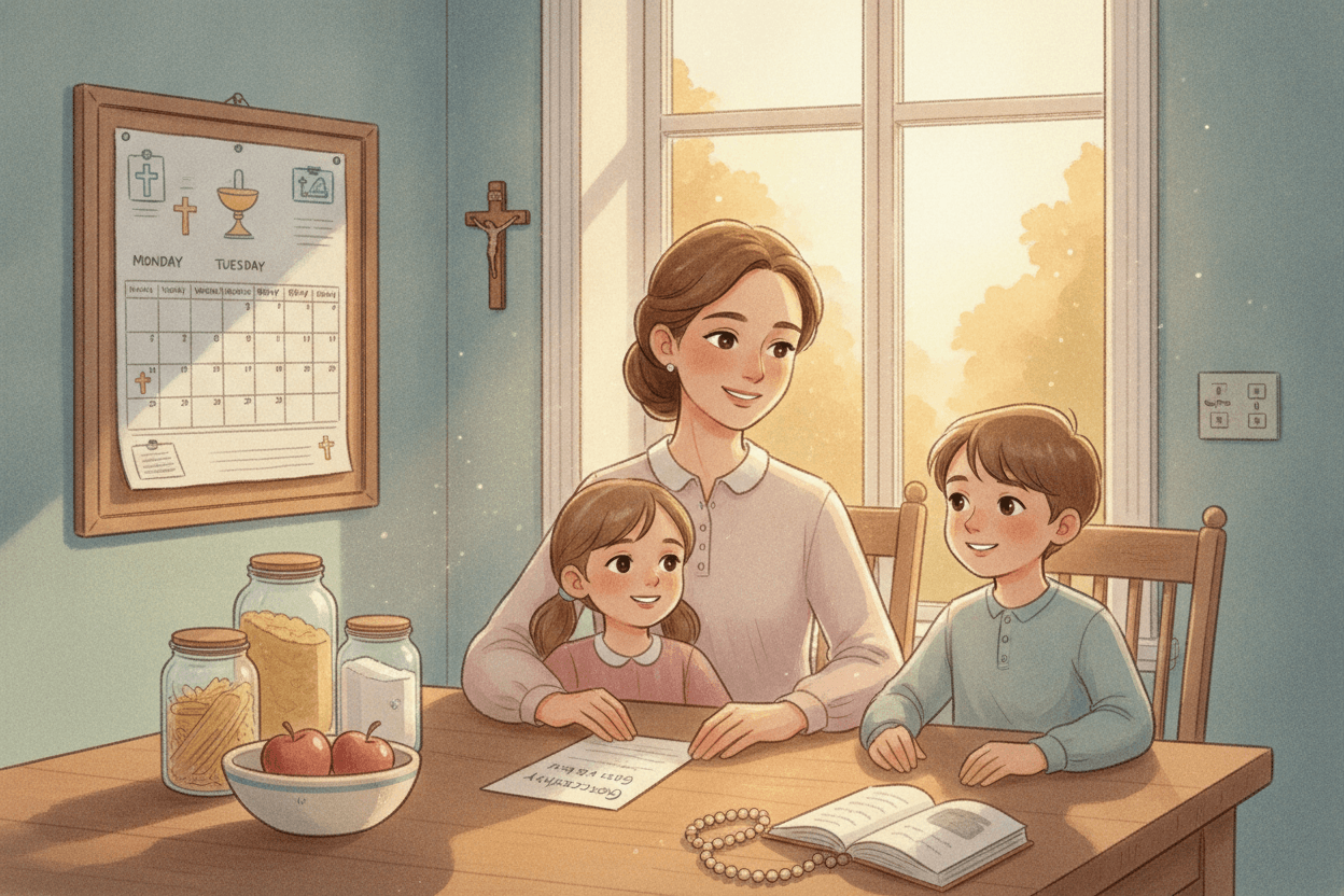 When the Pantry, Budget, or Calendar Feels Thin — illustration for BibleHeroes blog