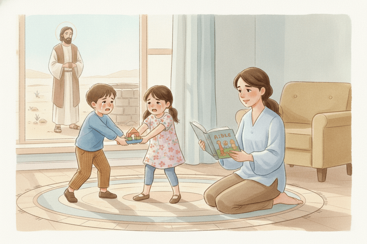 Let Kids Name the Hard Feelings — illustration for BibleHeroes blog