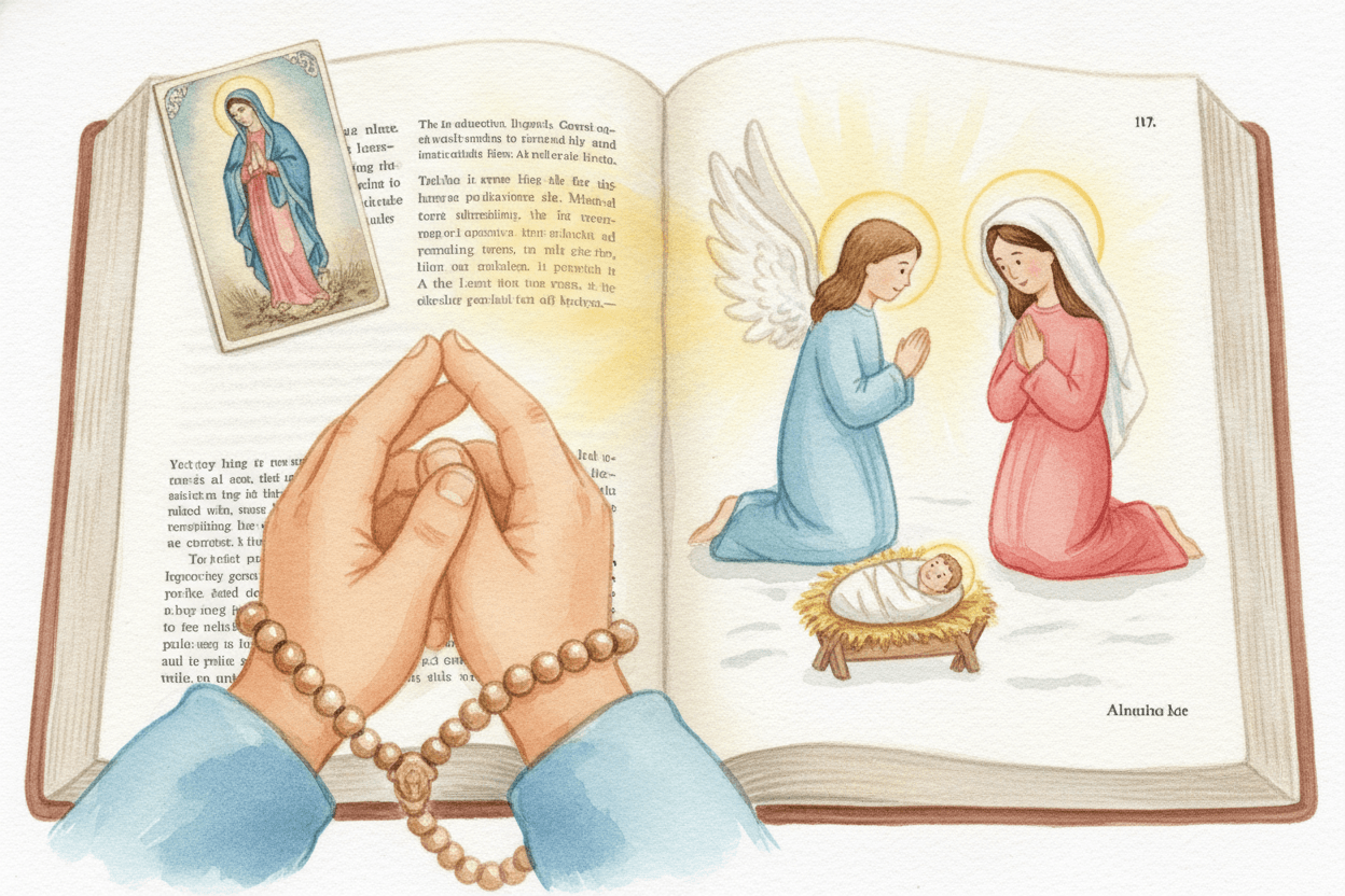 Begin With Jesus, Not With a Long List of Prayers — illustration for BibleHeroes blog