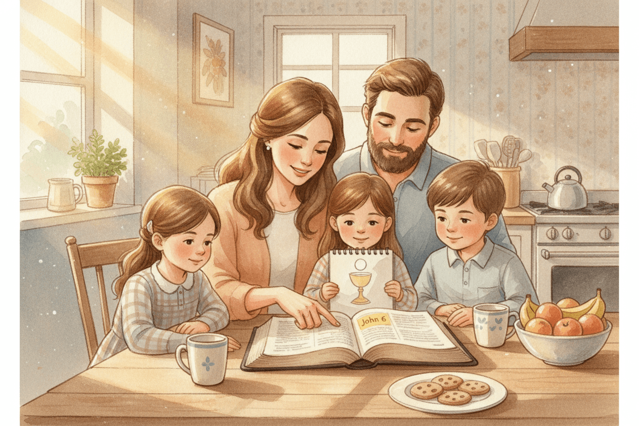 Teach What the Eucharist Is—Clearly and Reverently — illustration for BibleHeroes blog