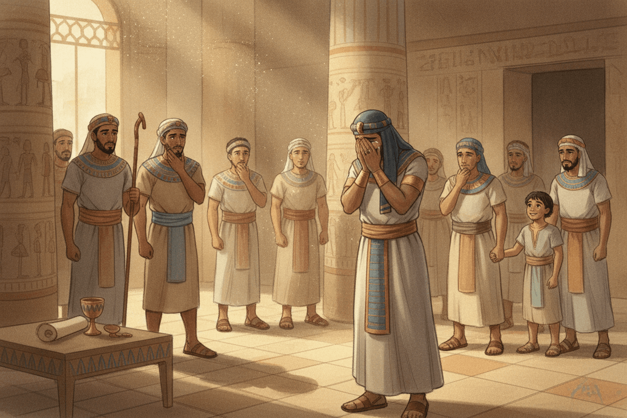 Why Did Joseph Weep So Loudly? — illustration for BibleHeroes blog