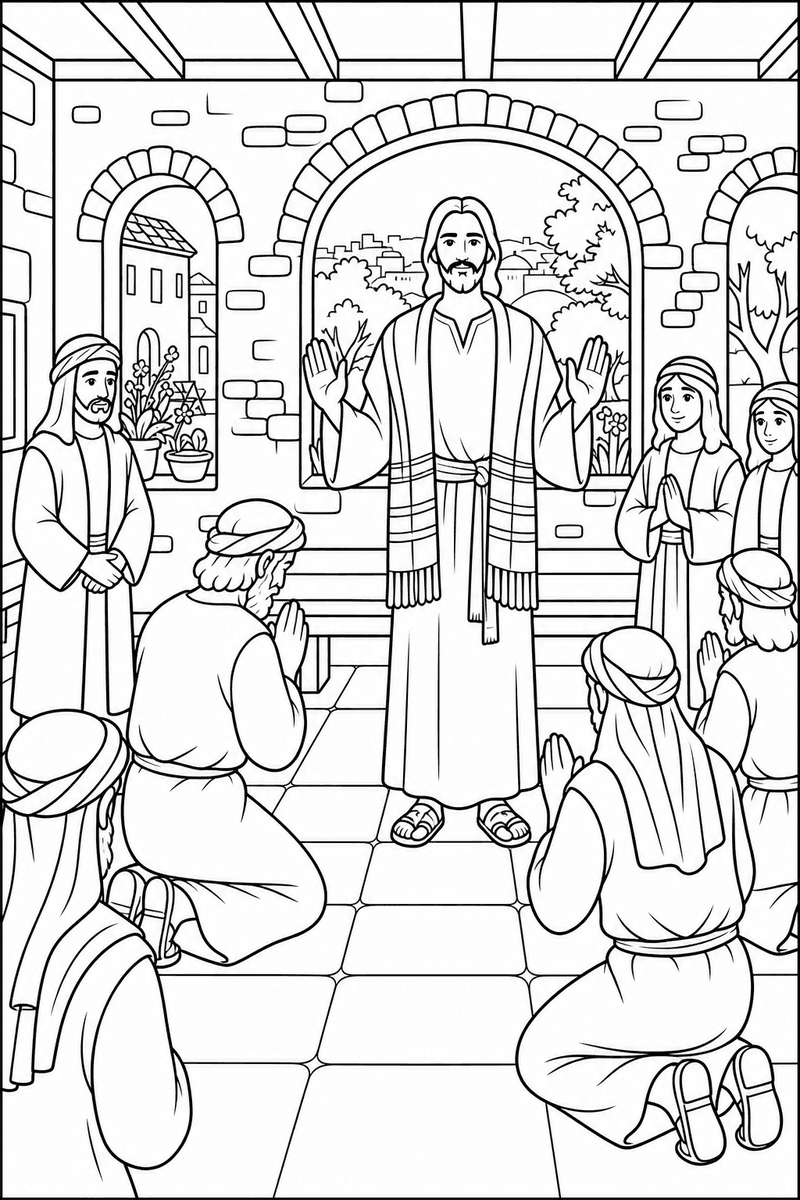 The Resurrection coloring page 3
