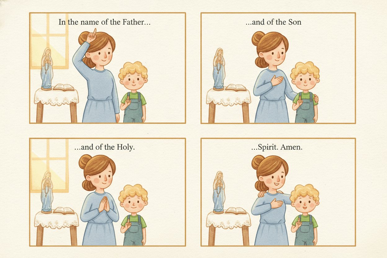 Teach the Words and Movements One Small Step at a Time — illustration for BibleHeroes blog