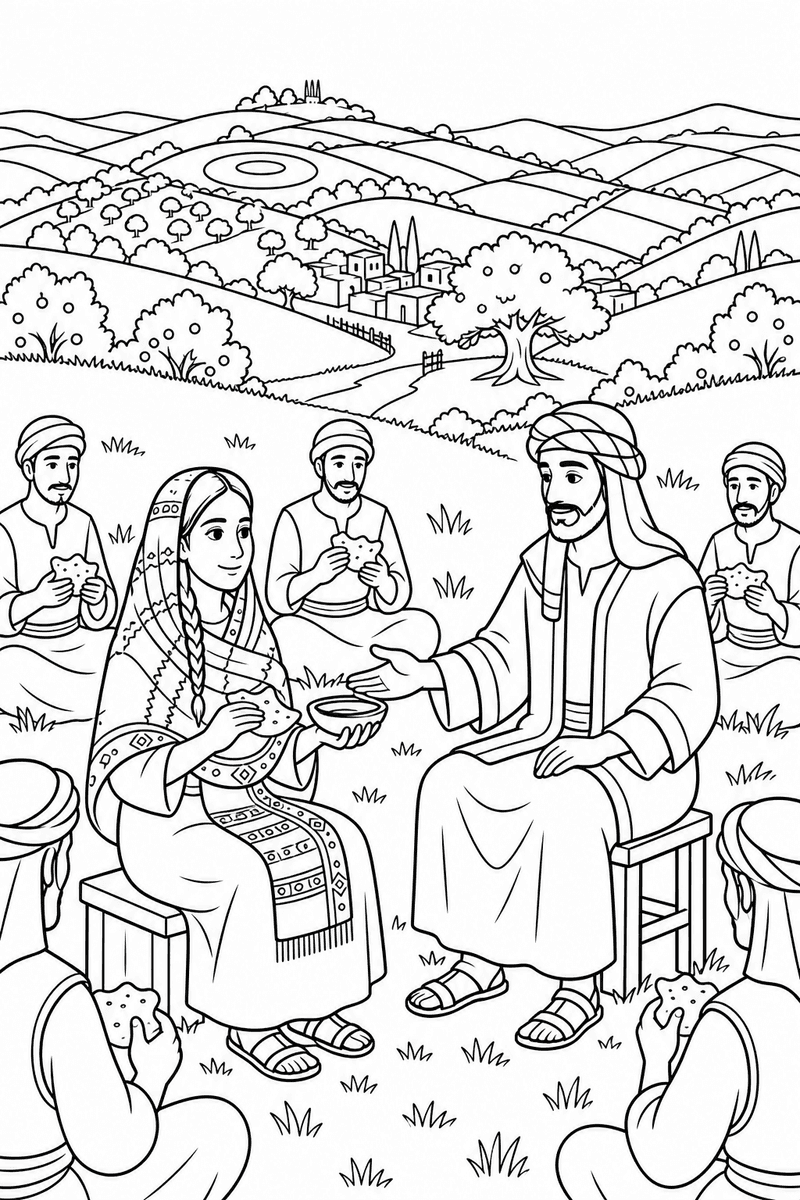 Ruth coloring page 2