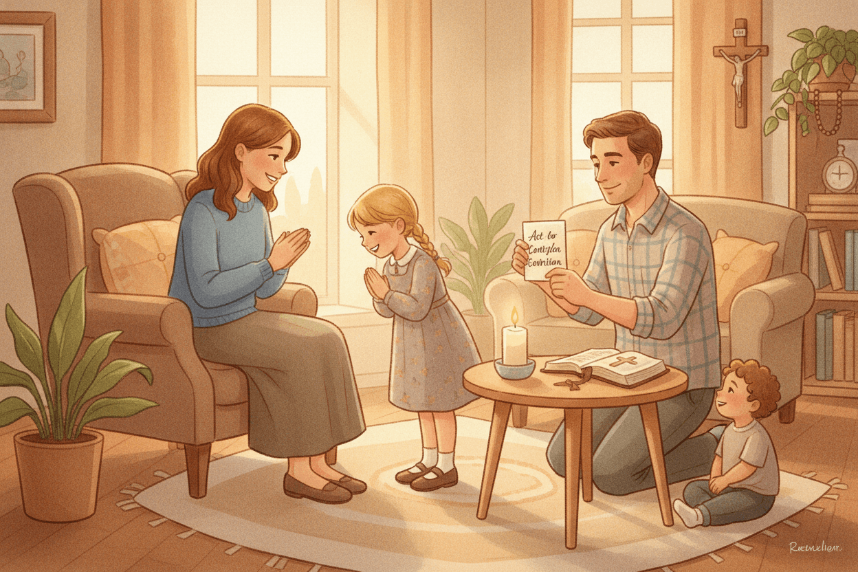 Practice the Words at Home Without Rehearsing Shame — illustration for BibleHeroes blog