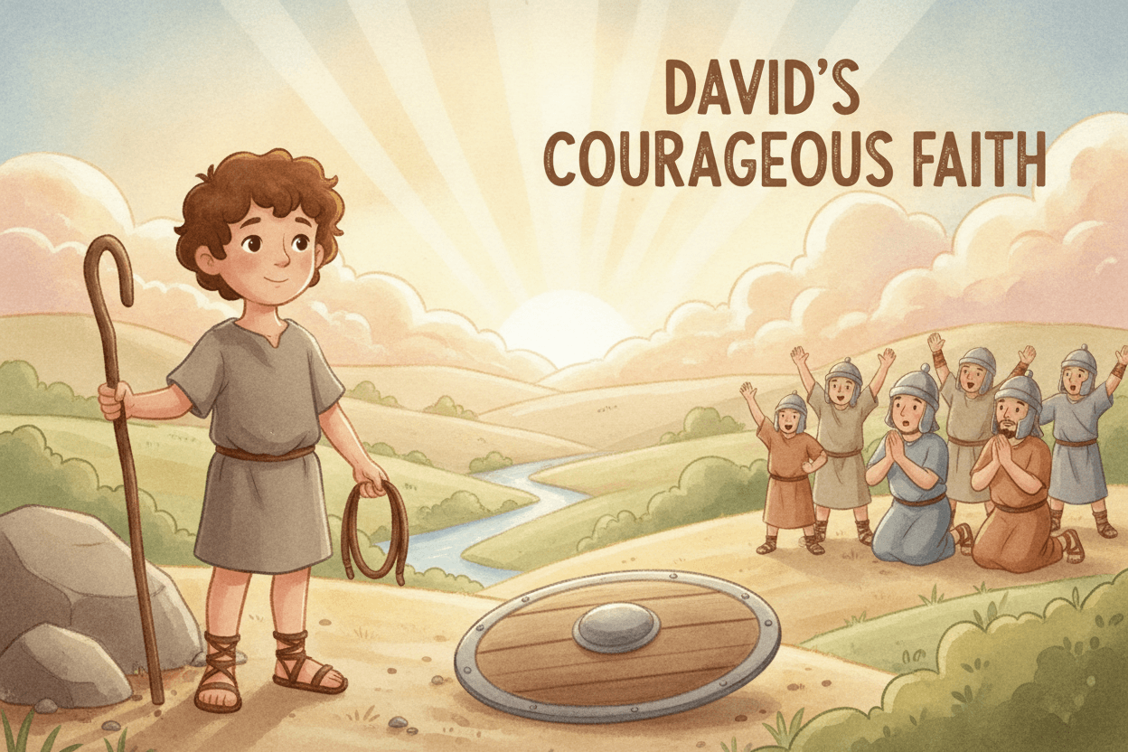 Night 5: Give God the Victory — illustration for BibleHeroes blog