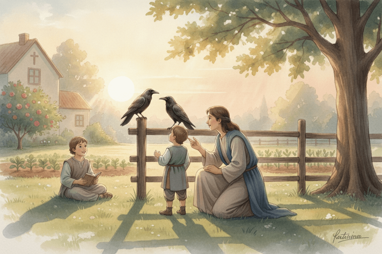 Jesus Invites Us to Bring Daily Needs to the Father — illustration for BibleHeroes blog