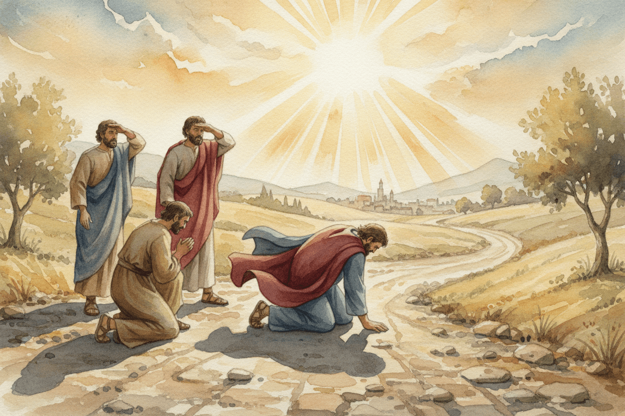 Jesus Meets Saul—and Identifies With His Church — illustration for BibleHeroes blog