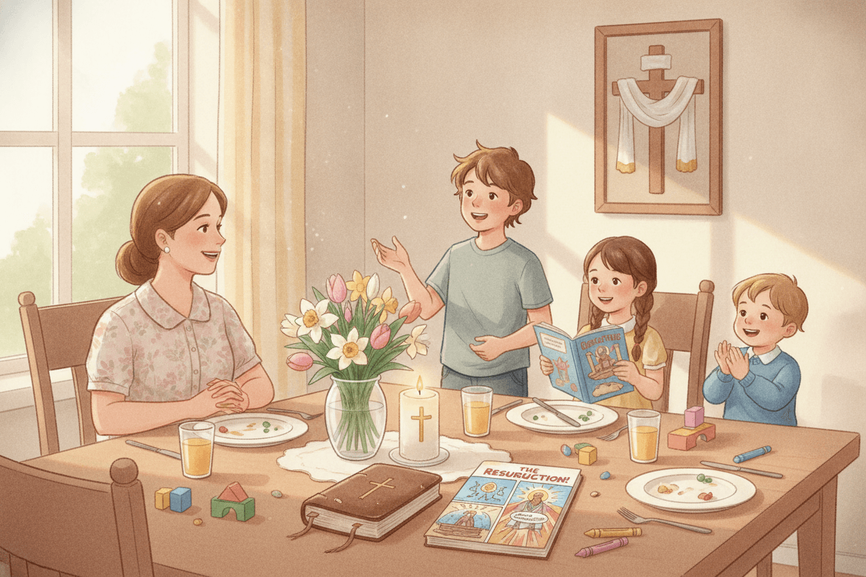 Try This Simple Easter Practice This Week — illustration for BibleHeroes blog