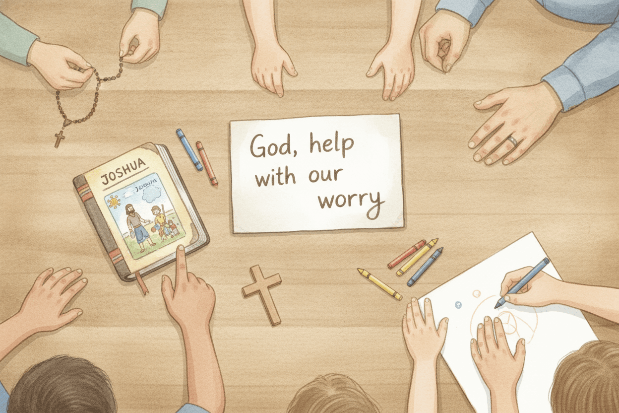 Set Up Your Family Prayer Walk in Two Minutes — illustration for BibleHeroes blog