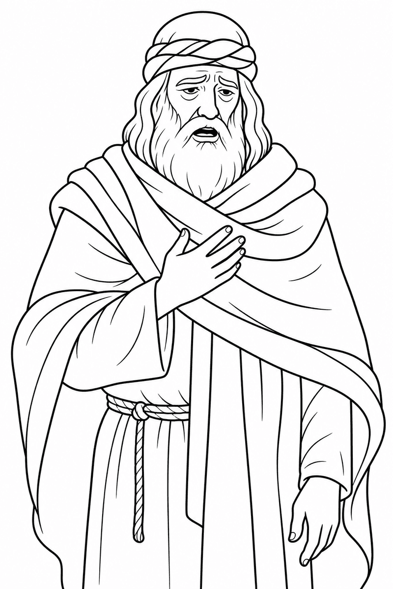 Joseph's Reunion coloring page 2