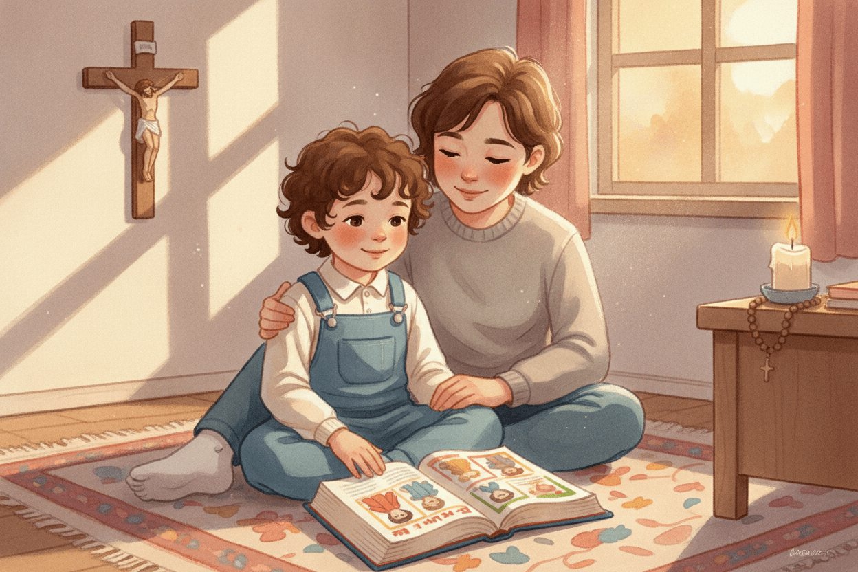 Why This Little Prayer Gives Children a Real Way to Listen — illustration for BibleHeroes blog