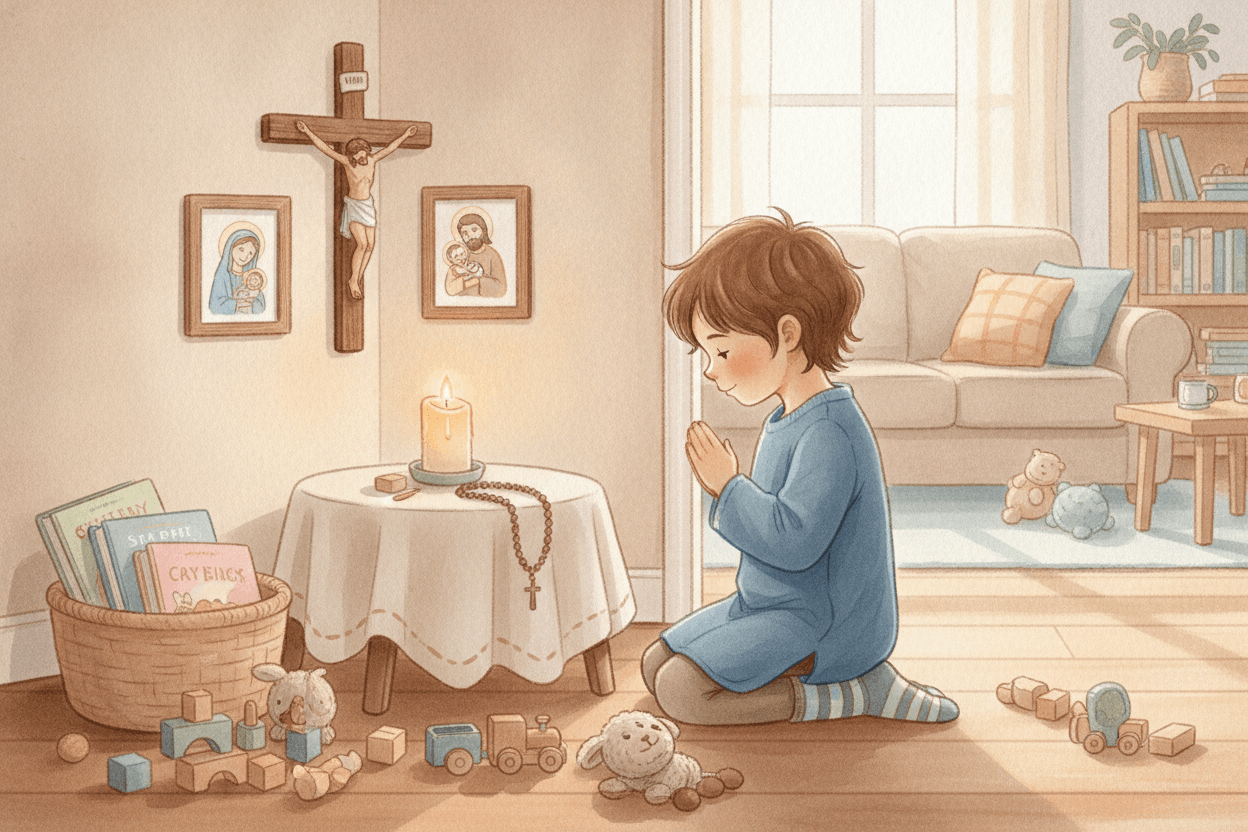 Holy Ground Can Start in a Messy Kitchen — illustration for BibleHeroes blog