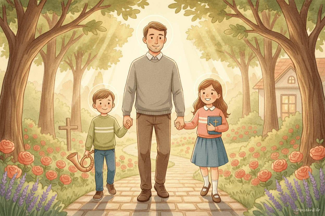 Try a Gentle Jericho Lesson at Home This Week — illustration for BibleHeroes blog