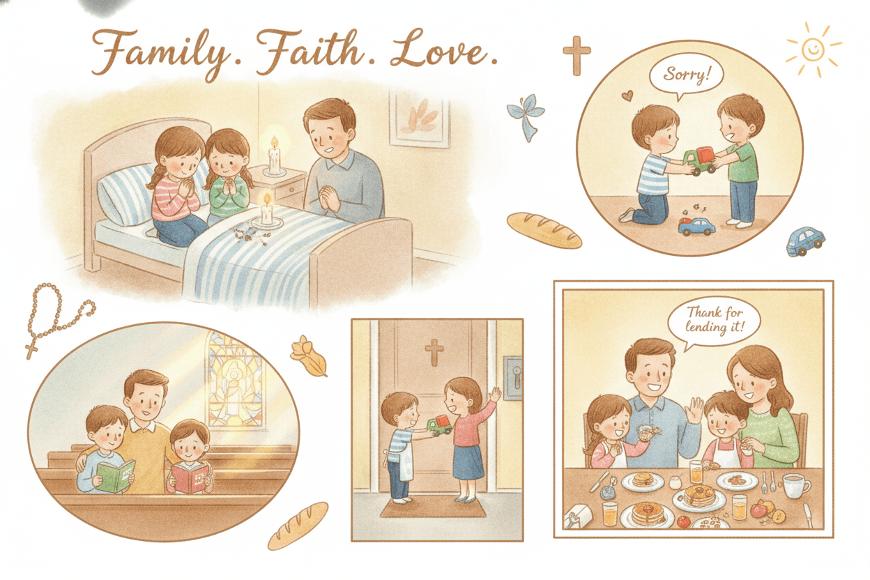 Make Each Commandment Feel Close to Home — illustration for BibleHeroes blog