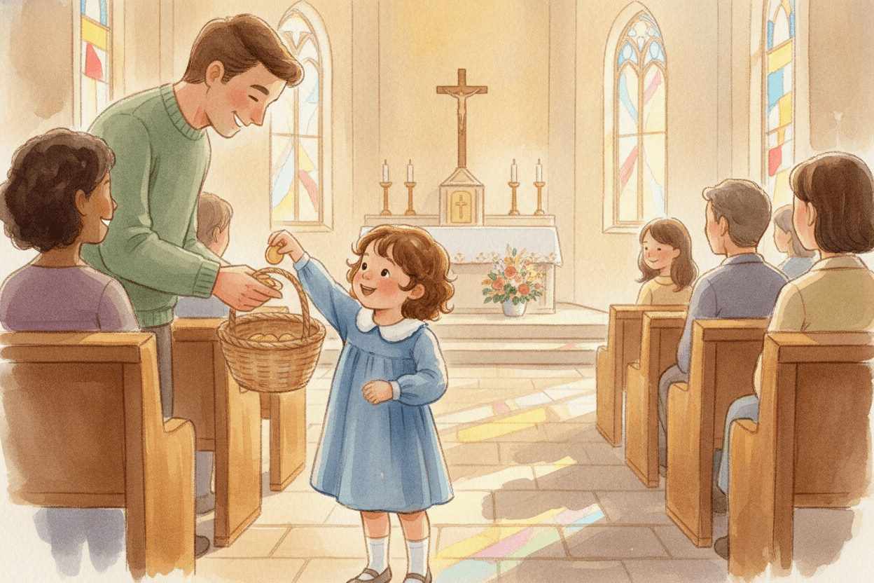 Give Little Children Real Ways to Participate — illustration for BibleHeroes blog