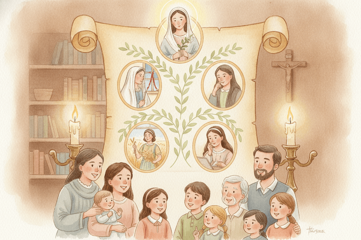 Jesus’ Family Tree Was Real—and Not Neat — illustration for BibleHeroes blog