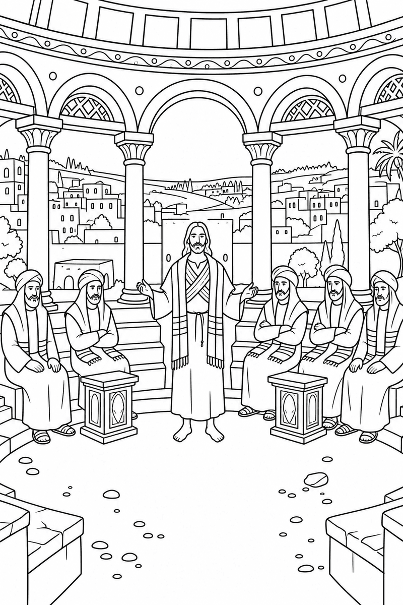 Stephen the Witness coloring page 2