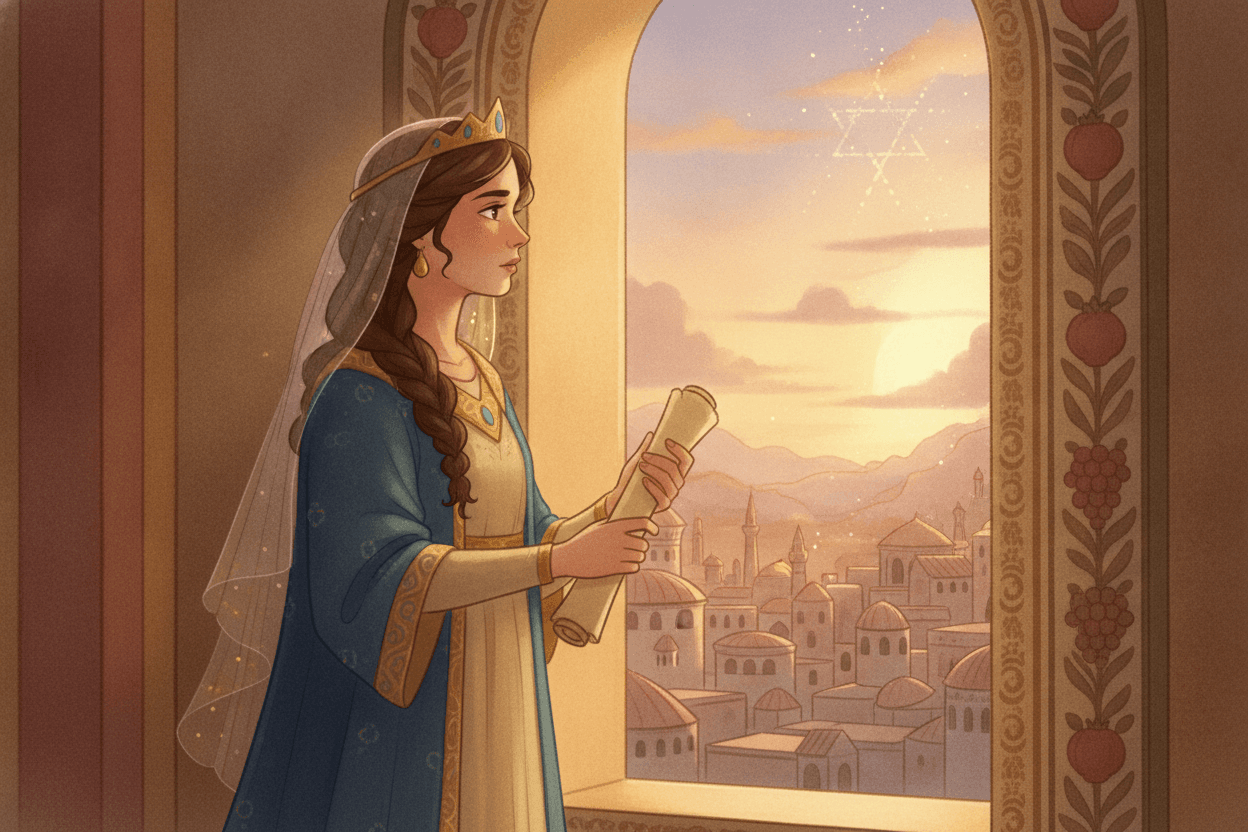 Esther 4:14: Your Place Can Become Someone Else’s Help — illustration for BibleHeroes blog