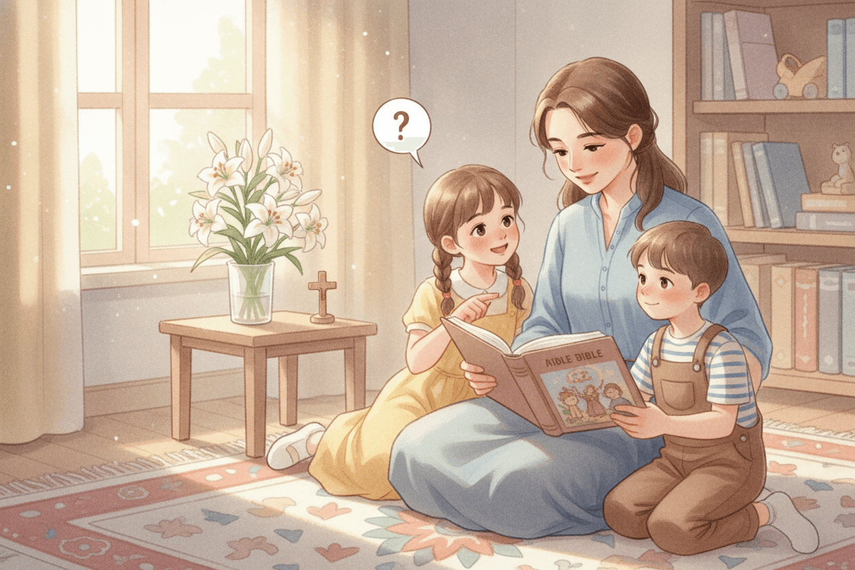 Ask Questions That Open the Door to Wonder — illustration for BibleHeroes blog