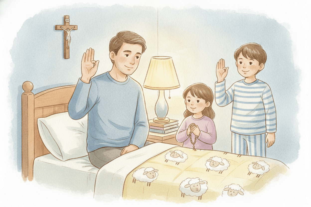 Try This One-Minute Family Prayer This Week — illustration for BibleHeroes blog