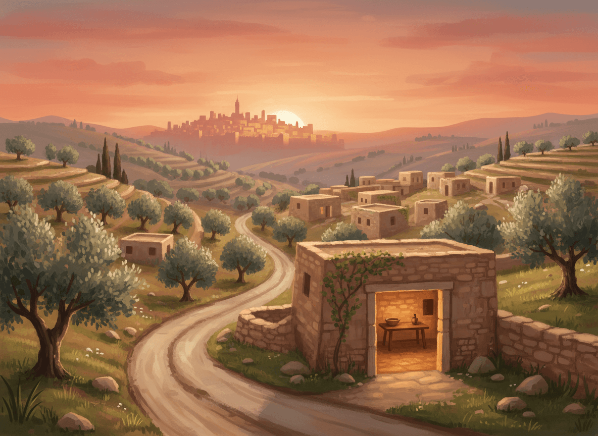 Village of Emmaus — illustration