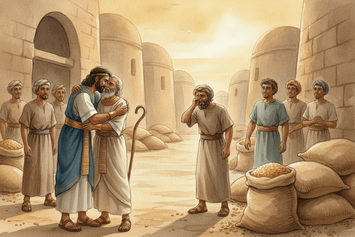 The Reunion Teaches Forgiveness Without Pretending — illustration for BibleHeroes blog