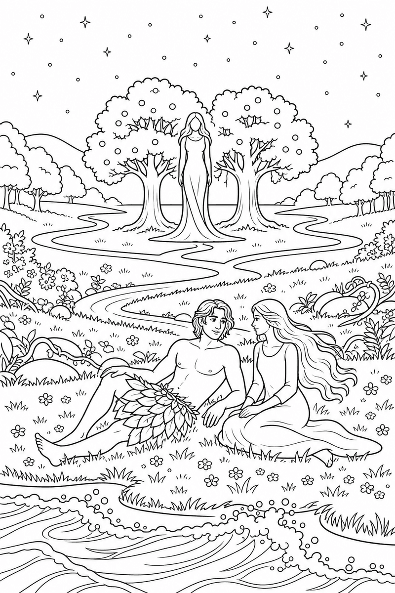 When God Made Everything coloring page 3