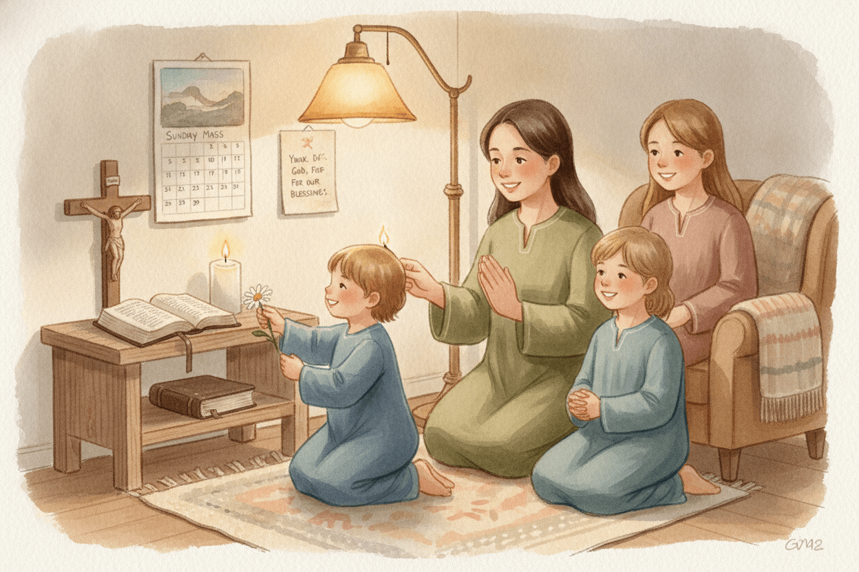 Build a Simple Prayer Rhythm That Makes Room for Jesus — illustration for BibleHeroes blog