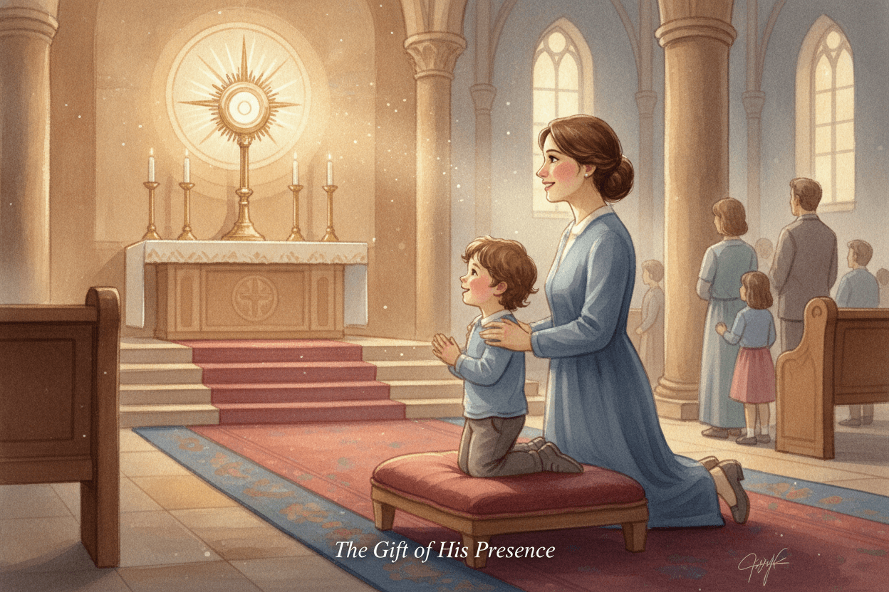 Begin With the Goal: Your Child Is Coming to Meet Jesus — illustration for BibleHeroes blog