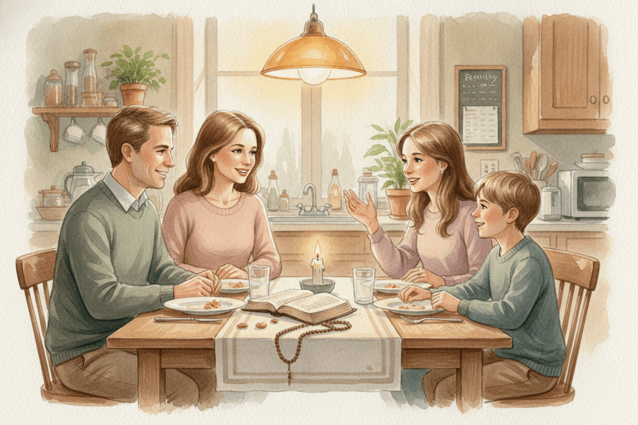 Your Family Hands On Faith Every Day — illustration for BibleHeroes blog