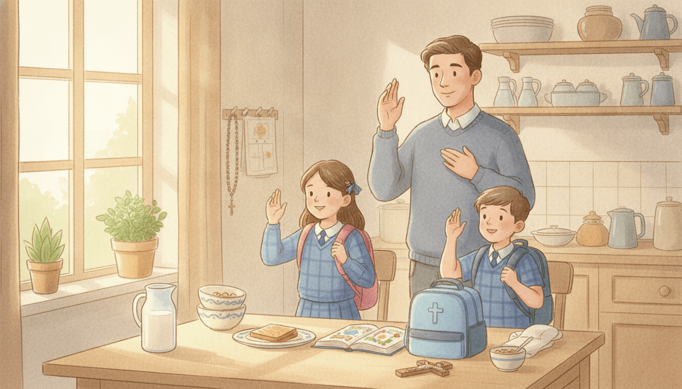 Catholic Morning Routines That Help Kids Start With God