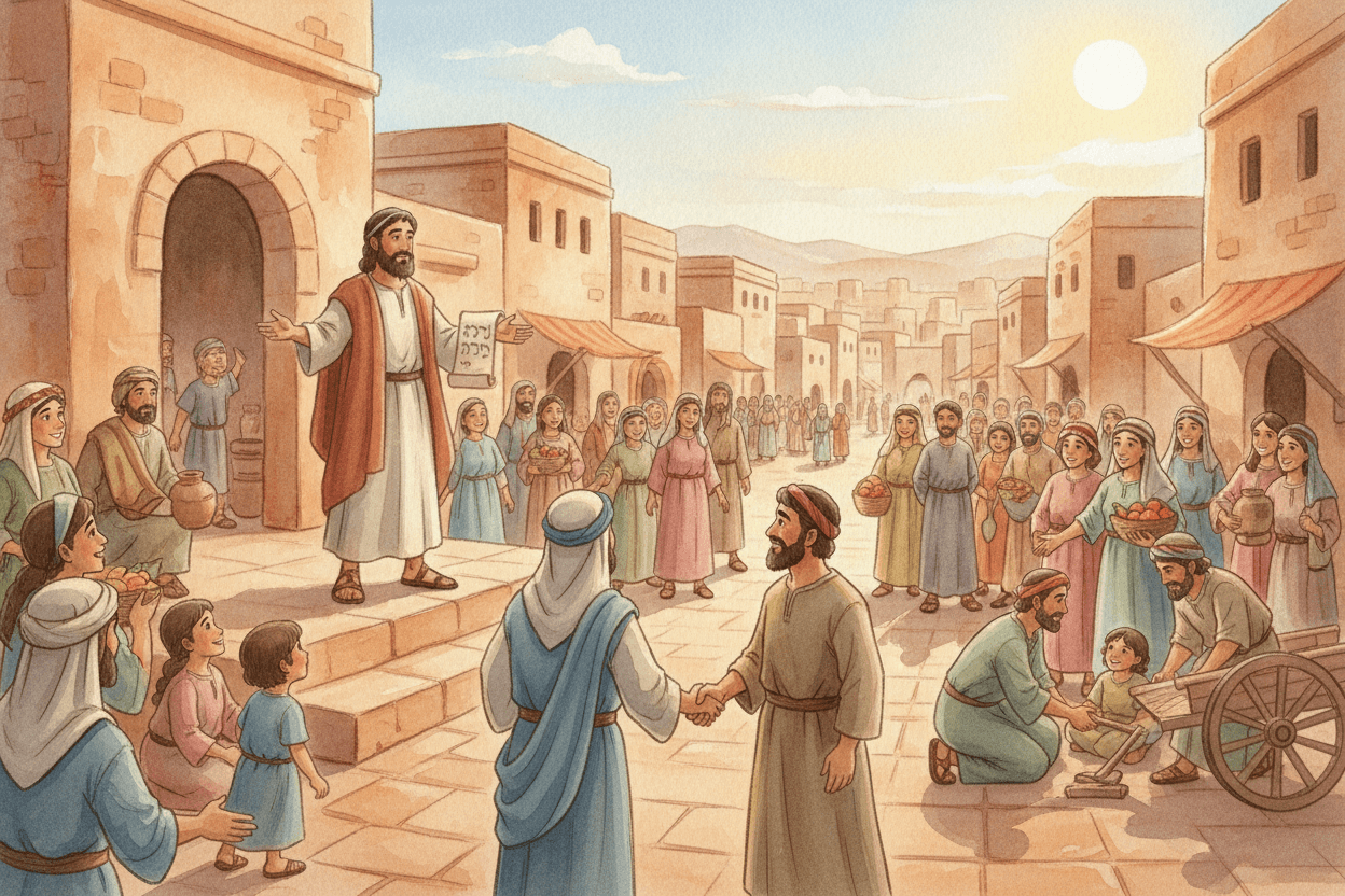 Nineveh Teaches Kids What ‘I’m Sorry’ Looks Like — illustration for BibleHeroes blog