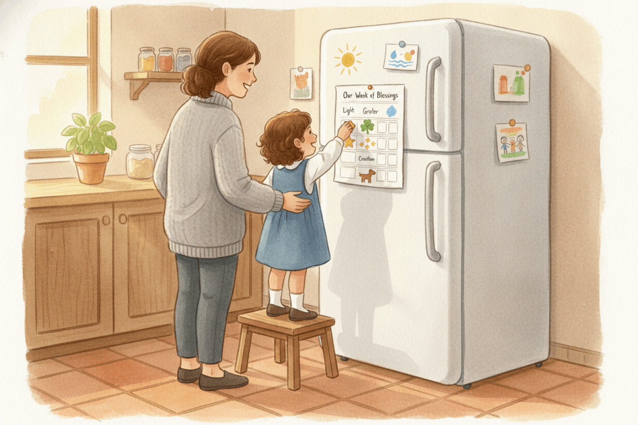 Try This Creation Week at Your Table — illustration for BibleHeroes blog