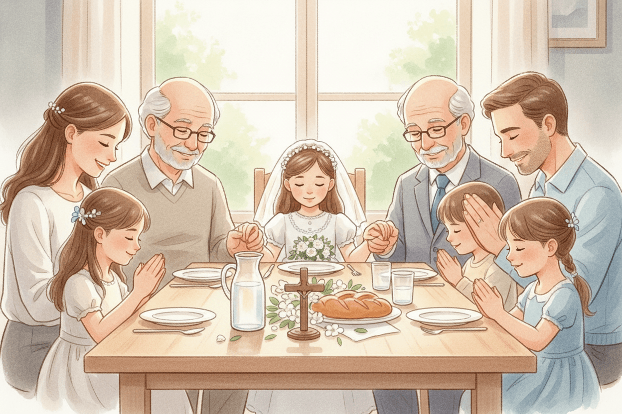 Let the Celebration Echo the Sacrament, Not Eclipse It — illustration for BibleHeroes blog