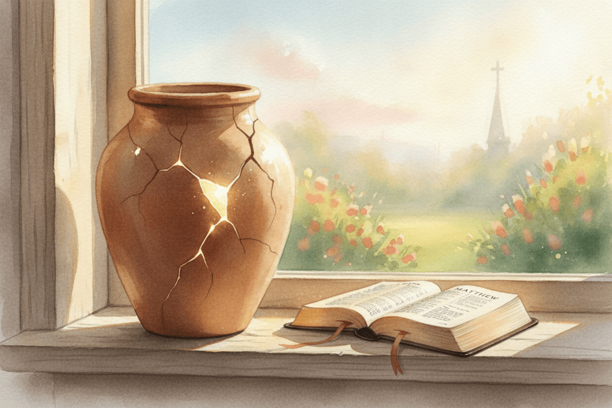 What the Jar and Torch Can Teach Us About Weakness — illustration for BibleHeroes blog