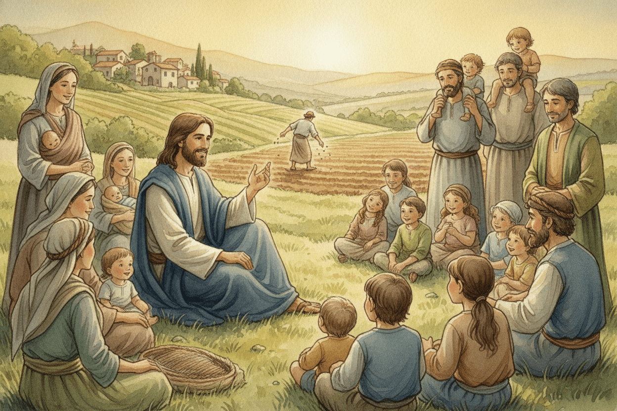 Why Jesus Taught in Parables—and Why Kids Need More Than a Moral — illustration for BibleHeroes blog