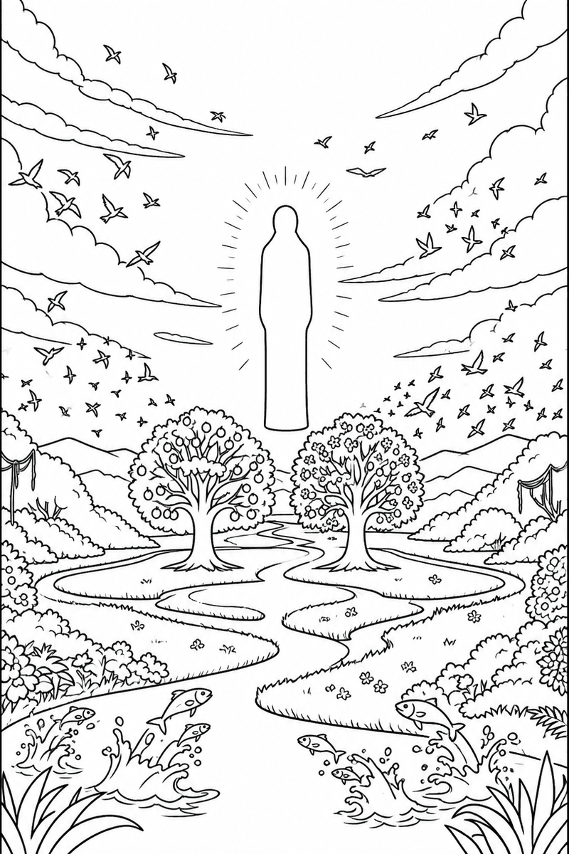 Creation coloring page 2