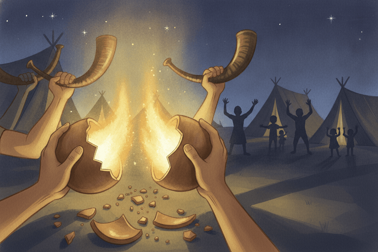 Trumpets, Jars, and Torches: What Was God’s Plan? — illustration for BibleHeroes blog